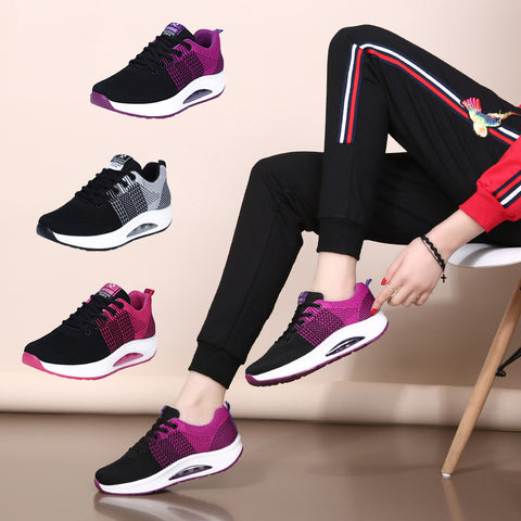 Air-Permeable Dance Shoes with Flying Mesh