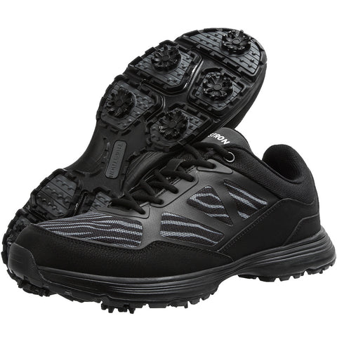 Waterproof Large Size Men's Golf Shoes With Nails For Sports And Leisure Golf Shoes