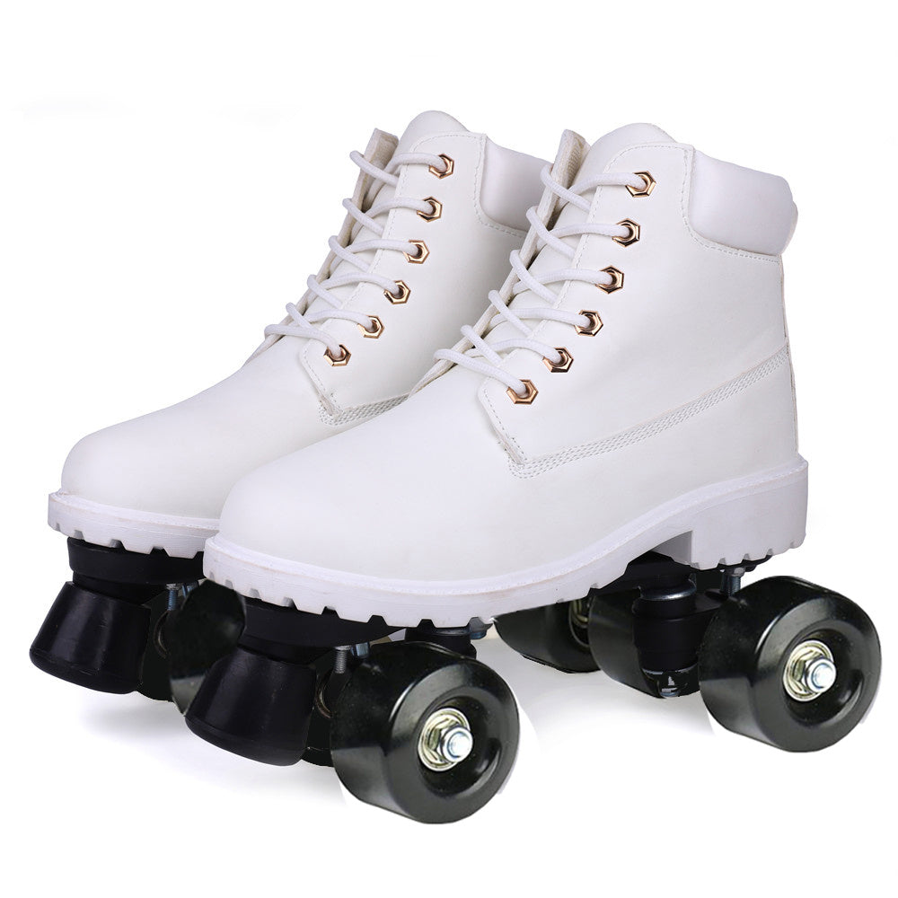 Double Row Skates, Double Row Pulleys, Four-roller Skates, Roller Skating Flashing Wheels