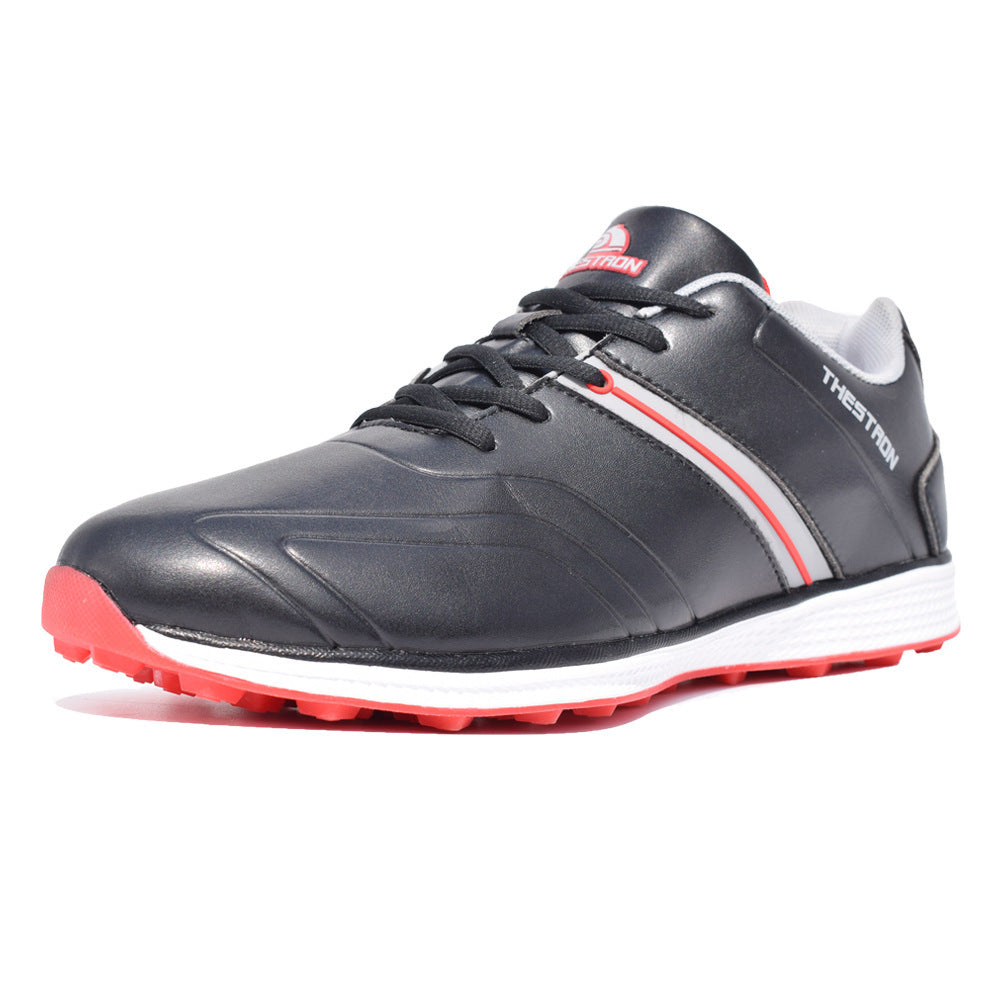 Men's Large Size Waterproof Golf Shoes, Microfiber Upper, Autumn And Winter Golf Shoes, Sports Shoes