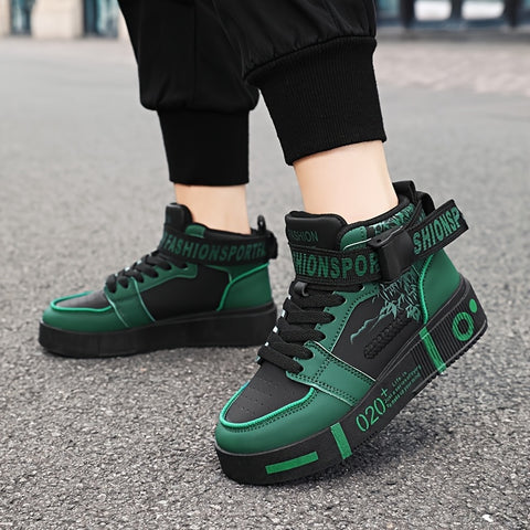 Men's Classic Low-Top Basketball Sneakers - Comfortable Lace-Up Hiking Shoes, Stylish Streetwear for All Seasons, Basketball Shoes