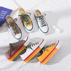 Rainbow White Shoes