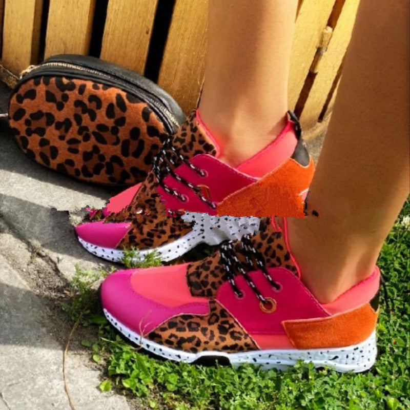 Color block casual sneakers