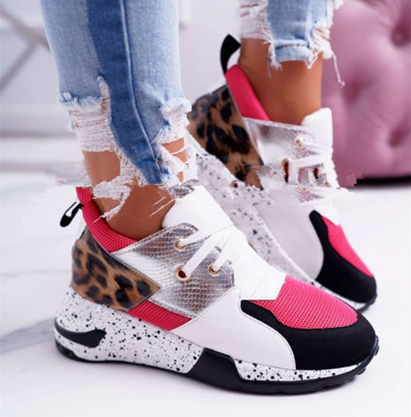 Color block casual sneakers