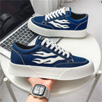 Men's All-match Low Top Canvas Shoes Platform Sneakers