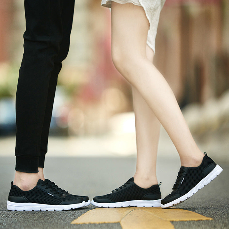 Cross-Border Large Size Fly Woven Sneakers Men's Shoes