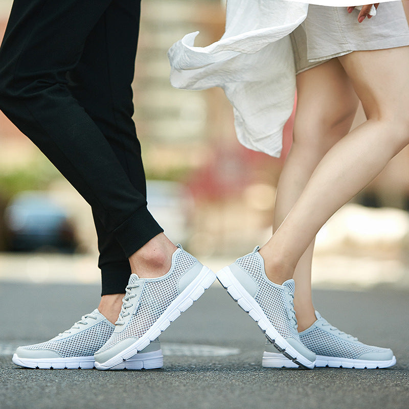 Cross-Border Large Size Fly Woven Sneakers Men's Shoes