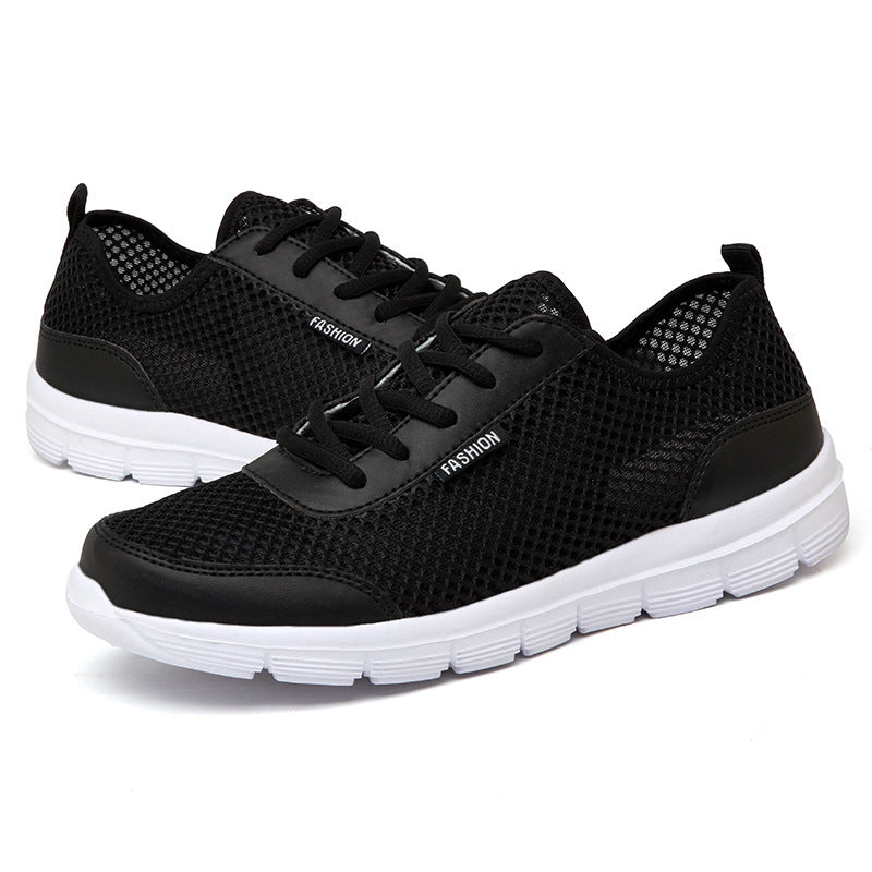 Cross-Border Large Size Fly Woven Sneakers Men's Shoes