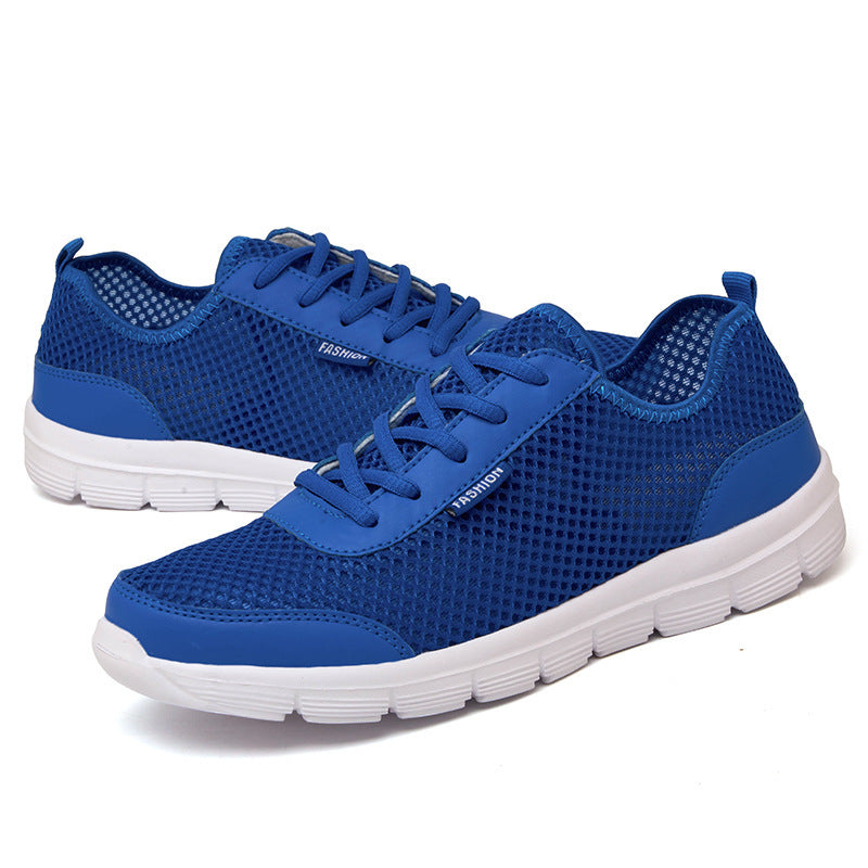 Cross-Border Large Size Fly Woven Sneakers Men's Shoes