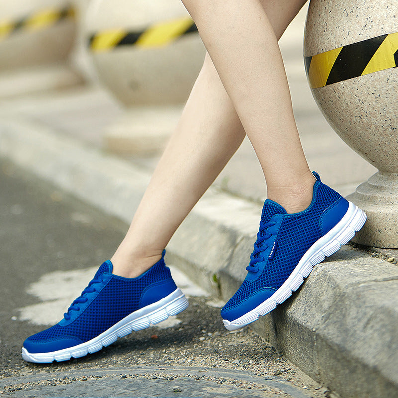 Cross-Border Large Size Fly Woven Sneakers Men's Shoes
