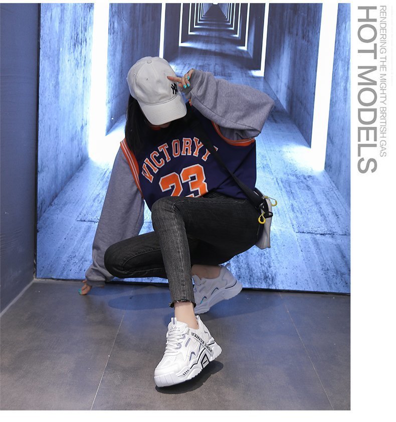 New Spring Women Sneakers Lightweight and Chunky Platform Fashion Casual Breathable Vulcanized Shoes