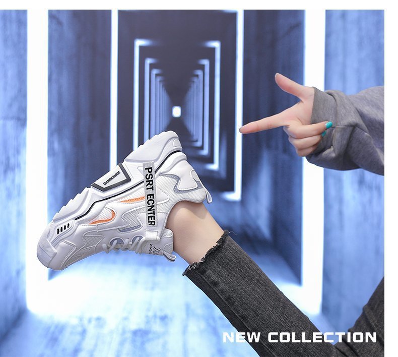 New Spring Women Sneakers Lightweight and Chunky Platform Fashion Casual Breathable Vulcanized Shoes