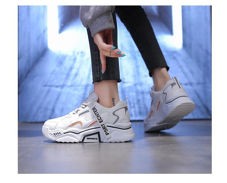 New Spring Women Sneakers Lightweight and Chunky Platform Fashion Casual Breathable Vulcanized Shoes