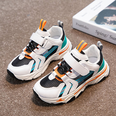 Boys' Sports Shoes Spring And Autumn New Mesh Breathable Boys Soft Bottom Children's Casual Net Shoes