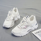 Fashionable Breathable Mesh Platform Sneakers