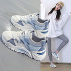 Fashionable Breathable Mesh Platform Sneakers