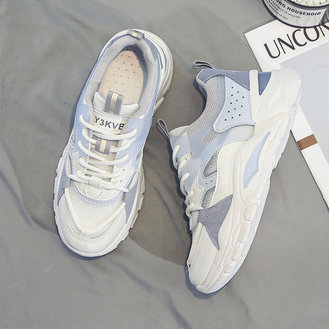 Fashionable Breathable Mesh Platform Sneakers