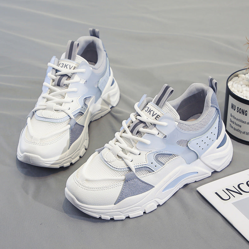 Fashionable Breathable Mesh Platform Sneakers