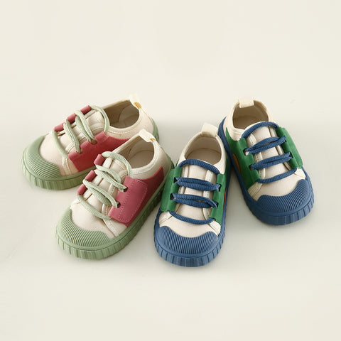 Comfortable Contrast Color Lace-up Casual Spring And Autumn Thin Sneakers