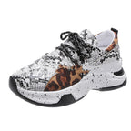 Sports style color matching casual shoes breathable