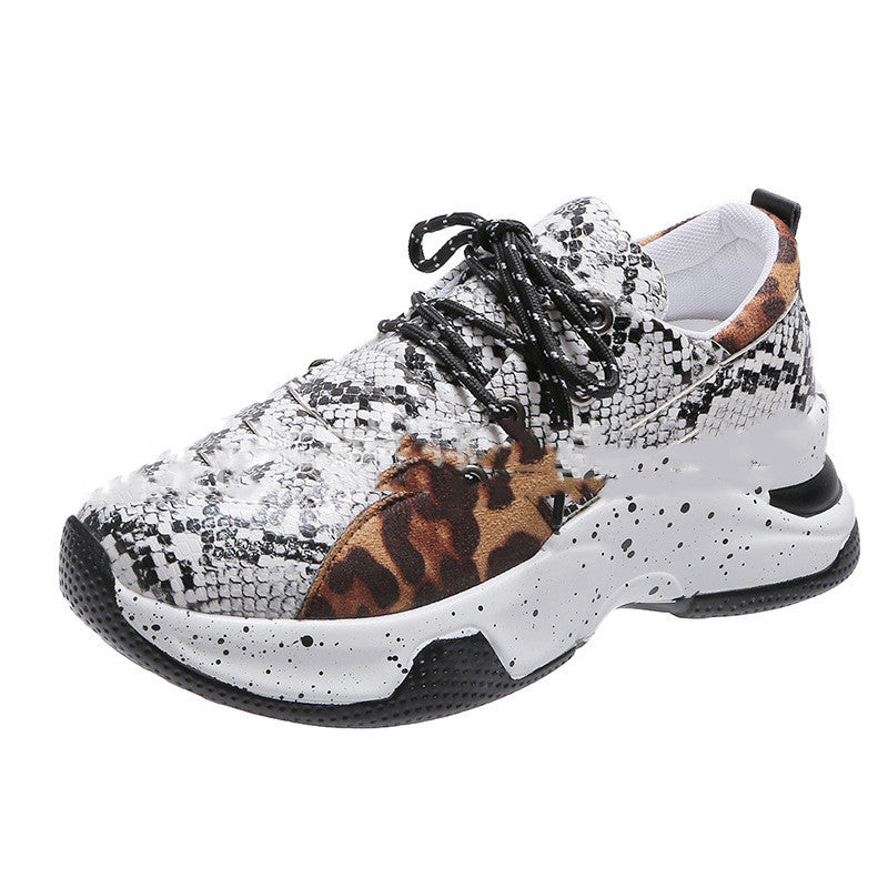 Sports style color matching casual shoes breathable