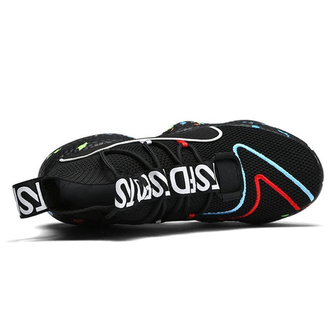 Men's Sneakers Summer Fashion Running Shoes Women's Shoes Socks Outdoor Breathable Men Vulcanized Shoes Flat Soft Tennis Shoes