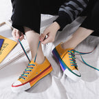 Rainbow White Shoes