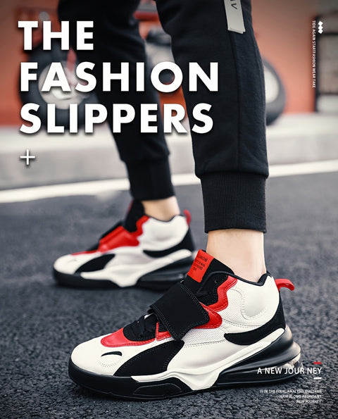 Men's High-Top Basketball Sneakers - Breathable, Durable & Non-Slip for All Seasons, Basketball Shoes