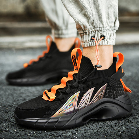 Casual Shoes, Lightweight Breathable Mesh Sports Running Shoes, Trendy Men's Shoes