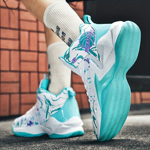 YTAT Men's Basketball Shoes High-Top Non-Slip Basketball Sneakers Comfortable Fashion Athletic Training Sport Shoes