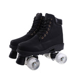 Double Row Skates, Double Row Pulleys, Four-roller Skates, Roller Skating Flashing Wheels