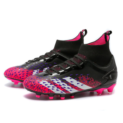 High-top Boys And Girls Lawn AG Nail Training Football Shoes