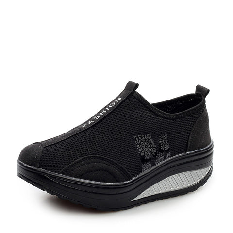 Women's Fashion Casual Mesh Surface Platform Sneakers
