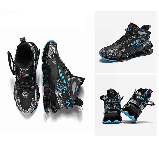 Men's Printed Graffiti Casual Sneakers