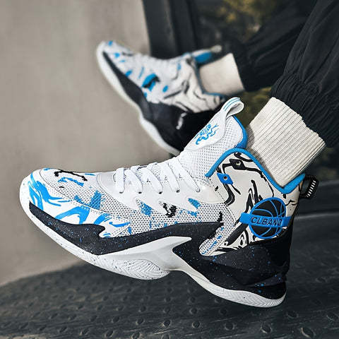 YTAT Men's Basketball Shoes High-Top Non-Slip Basketball Sneakers Comfortable Fashion Athletic Training Sport Shoes