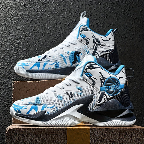 YTAT Men's Basketball Shoes High-Top Non-Slip Basketball Sneakers Comfortable Fashion Athletic Training Sport Shoes