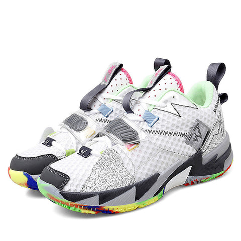 Autumn Flying Surface Woven Youth Basketball Shoes