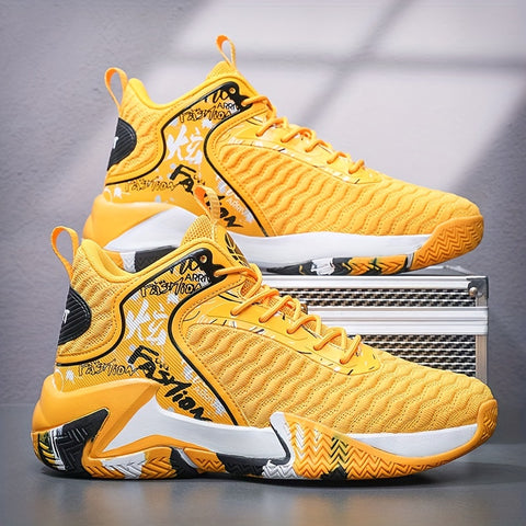 Men's Plus-Size Basketball Sneakers - Comfortable Anti-Slip, Durable for Outdoor Sports