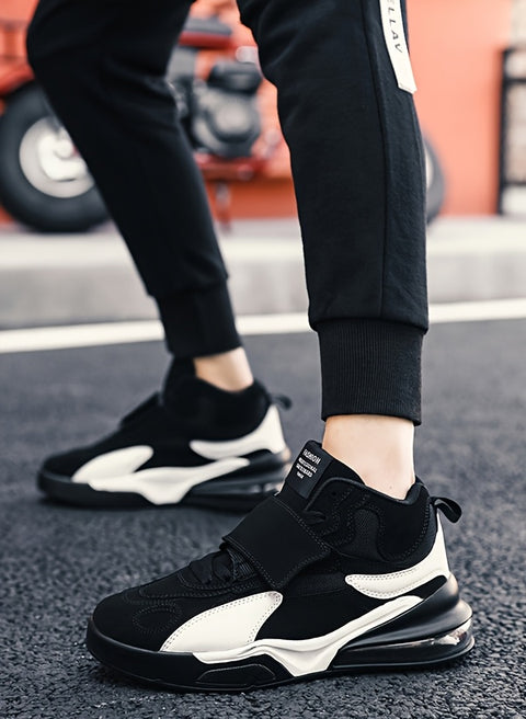 Men's High-Top Basketball Sneakers - Breathable, Durable & Non-Slip for All Seasons, Basketball Shoes