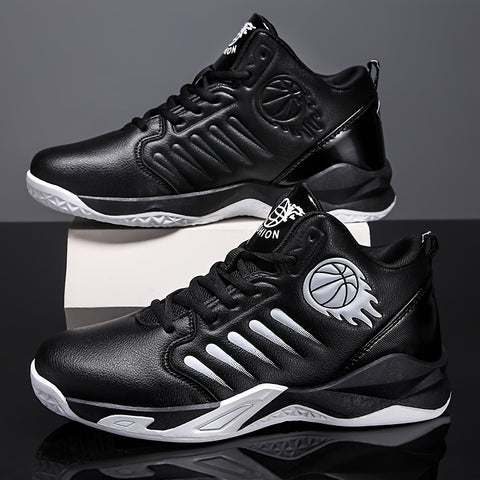 Men's High-Performance Basketball Sneakers - Non-Slip Grip & Durable Construction - Fashion-Forward High Tops for Outdoor Sports Enthusiasts