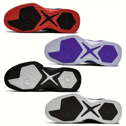 Men's High-Performance Basketball Sneakers - Non-Slip Grip & Durable Construction - Fashion-Forward High Tops for Outdoor Sports Enthusiasts