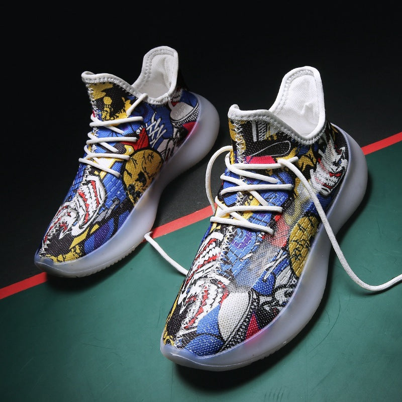Flying woven breathable sneakers