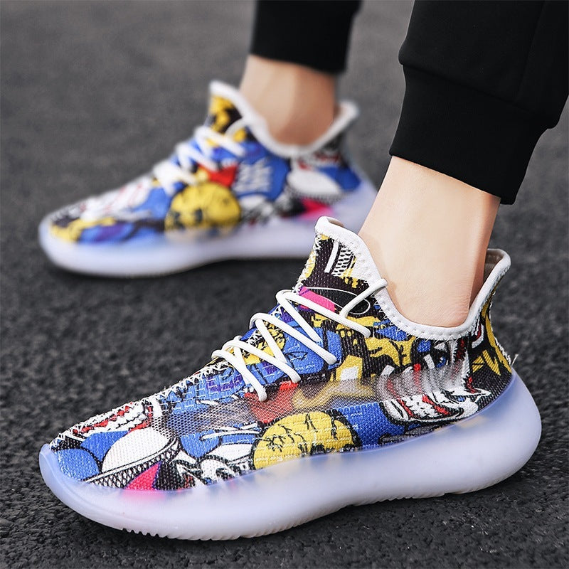 Flying woven breathable sneakers