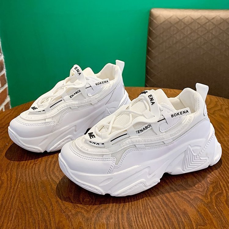 Dad Shoes Women's New Women's Shoes Thick-soled Casual Women's Student Tennis Sneakers