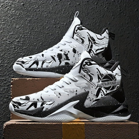 YTAT Men's Basketball Shoes High-Top Non-Slip Basketball Sneakers Comfortable Fashion Athletic Training Sport Shoes