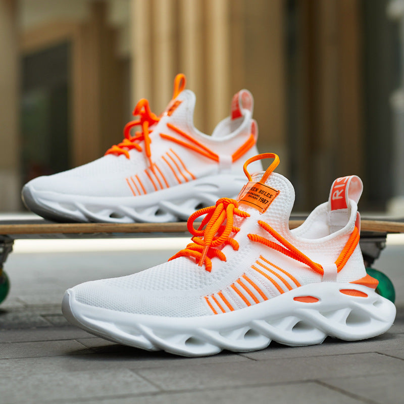 Net surface breathable casual sneakers