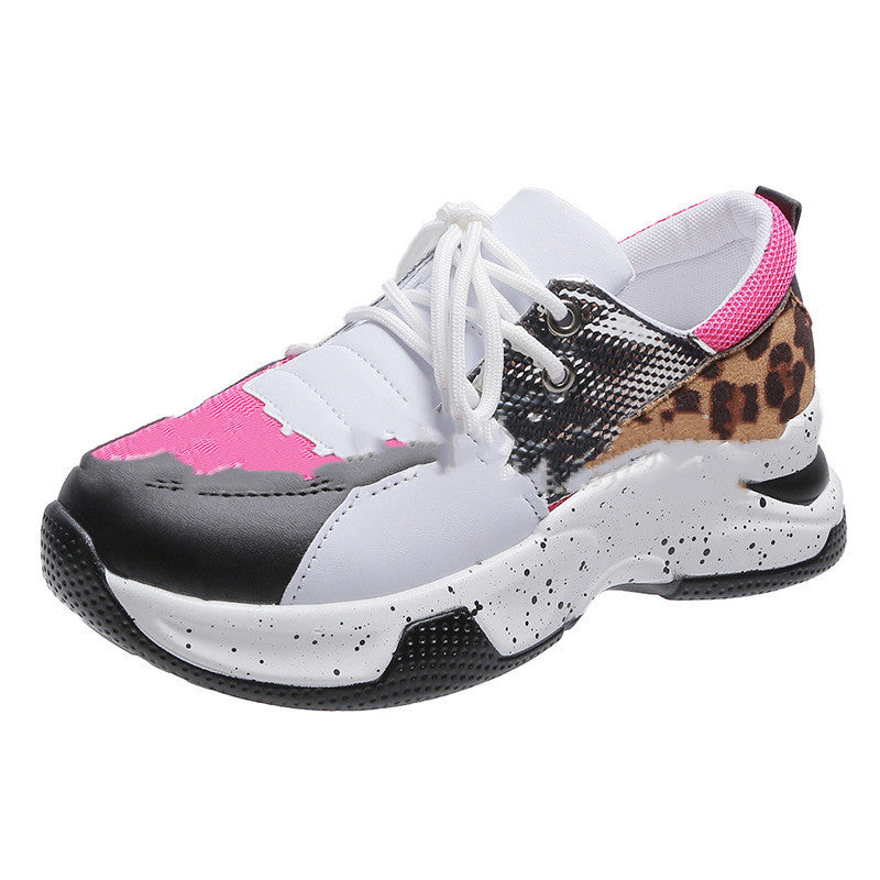 Sports style color matching casual shoes breathable