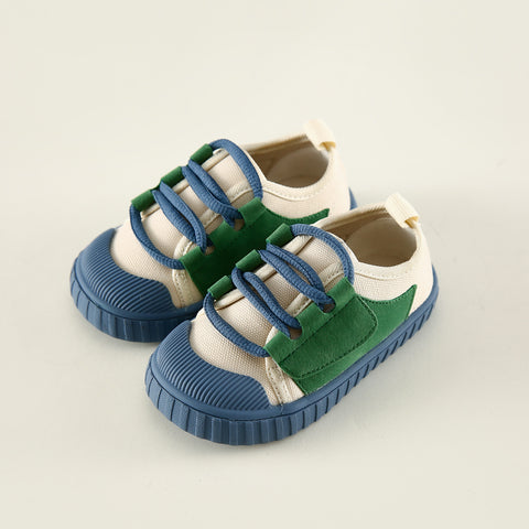 Comfortable Contrast Color Lace-up Casual Spring And Autumn Thin Sneakers