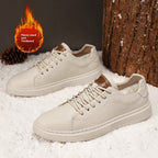 Low-top Men's Shoes Two-layer Cowhide Casual Sneakers