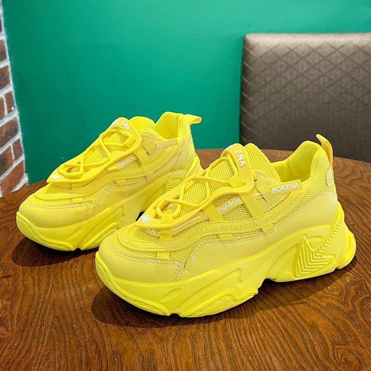 Dad Shoes Women's New Women's Shoes Thick-soled Casual Women's Student Tennis Sneakers